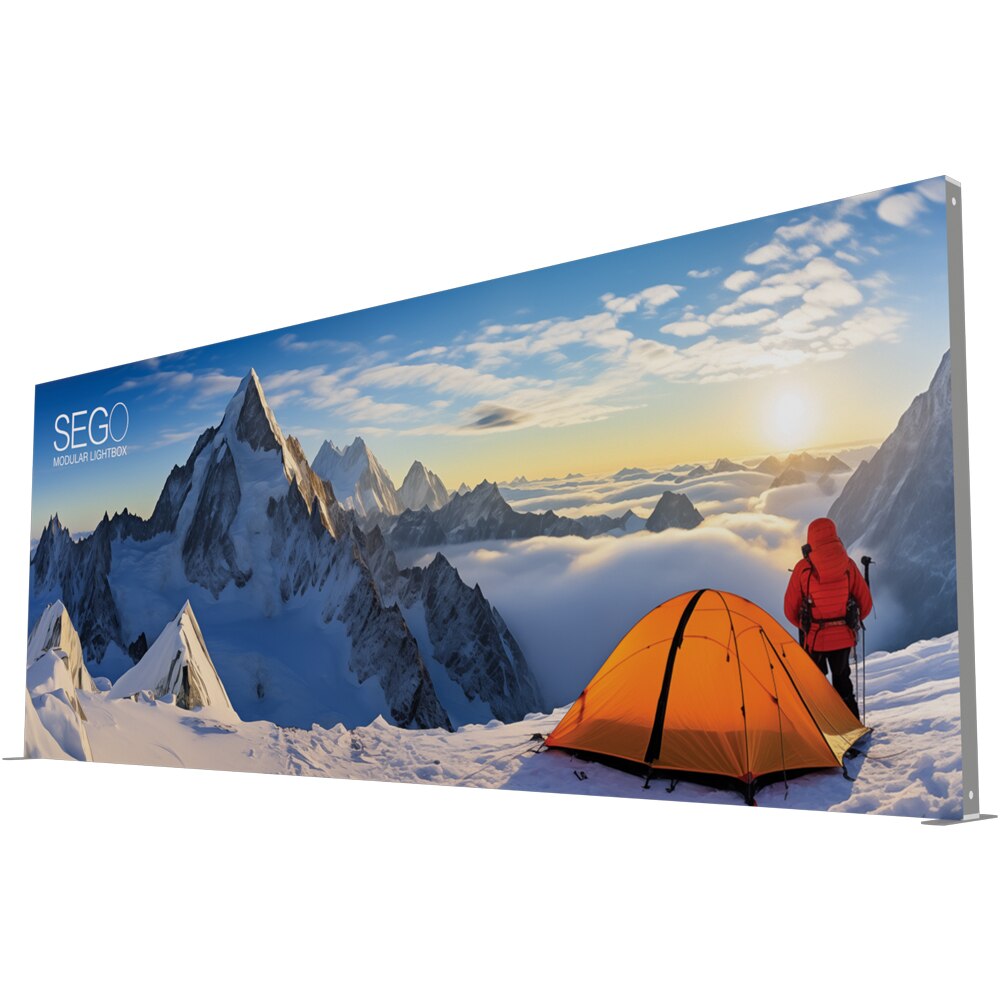 19.7 x 7.4 ft. SEGO Modular Lightbox Display — Double Sided Graphic Package